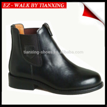 Elastic sided Genuine leather riding boots